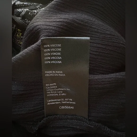 Free People Black Woman's Luca Embroidered Boho Top, Size M - Picture 6 of 8